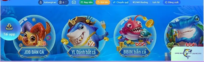 Truy cập sảnh H5 bắn cá để bắt đầu trải nghiệm